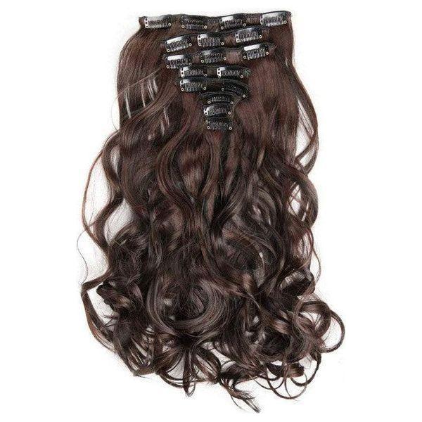 Dream Hair S - Syn High Temp Brazil Wave 8 Pcs &amp; 17 Clips On 18:8 - gtwtoporld.com