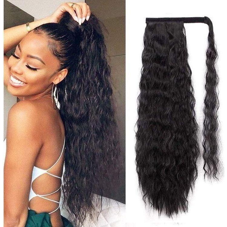 Dream Hair Water Wave Curly Synthetic Ponytail 22" - gtwtoporld.com
