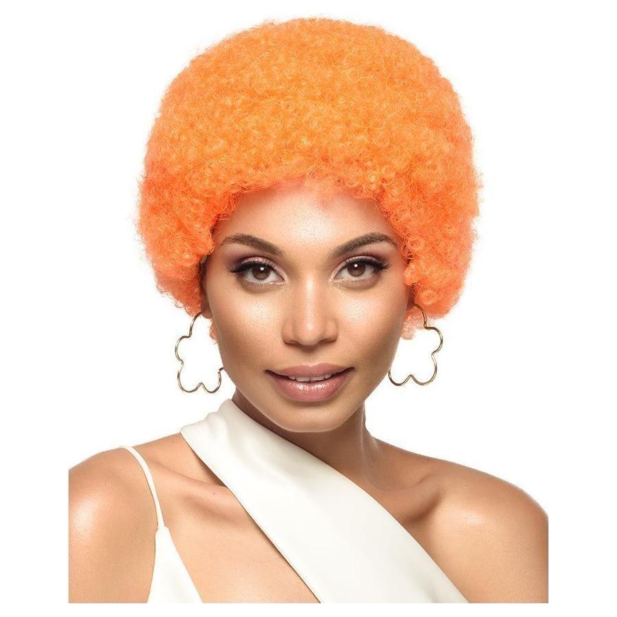 Dream Hair Wig Afro Medium Synthetic Hair, Kunsthaar Perücke, Afroperücke, Color:Orange - gtwtoporld.com