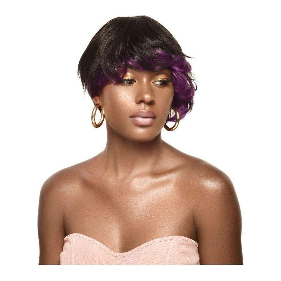 Dream Hair Wig HW Highlight Human Hair, Echthaar Perücke, Colour:1B - gtwtoporld.com