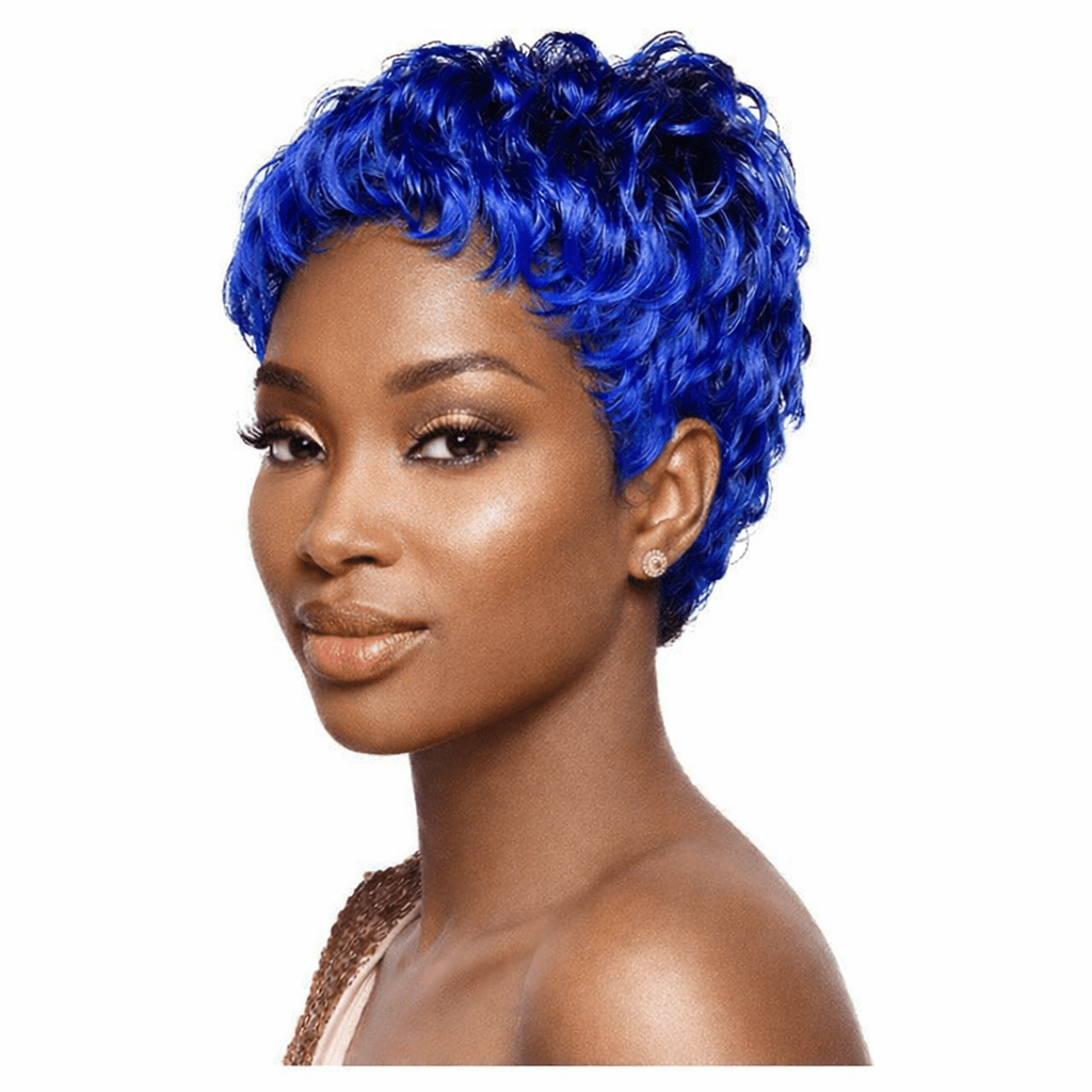 Dream Hair Wig Synthetic Hair, Kunsthaar Perücke, Color:Tt1B/Blue - gtwtoporld.com