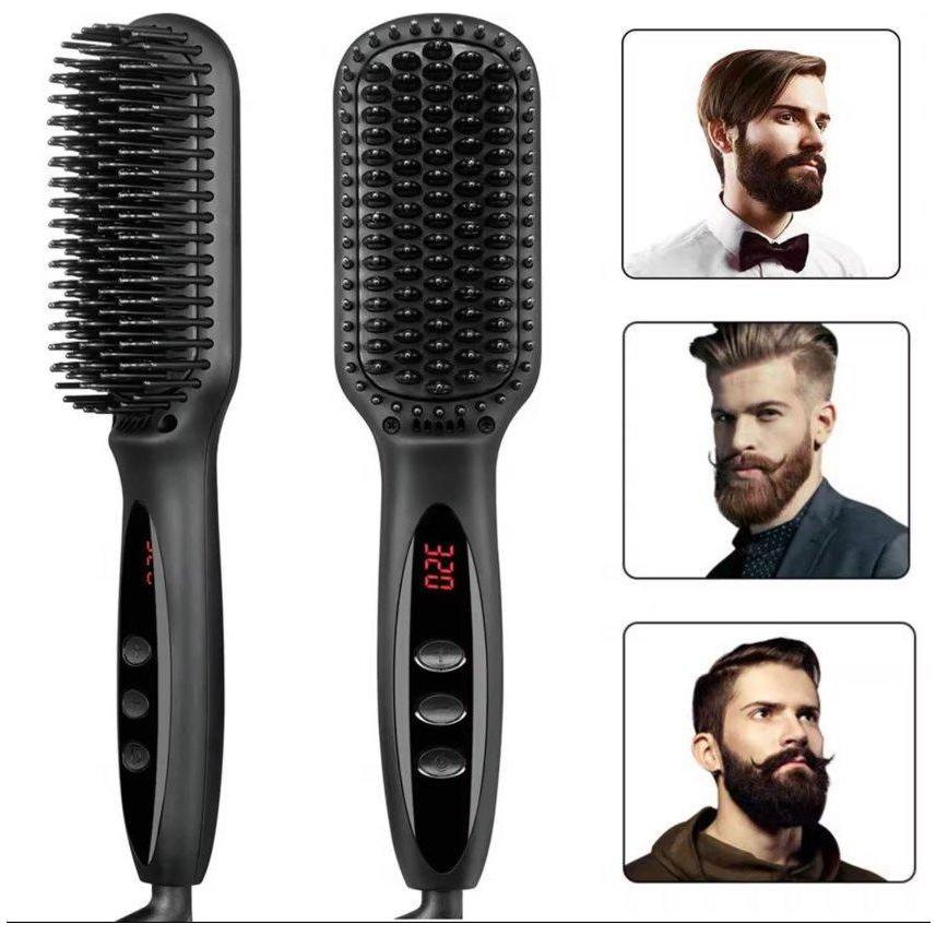 Dreamfix 2 In 1 Electric Ceramic Straightening Comb Rotating Brush 110 - 240V 50/60HZ 45 - 65W - gtwtoporld.com