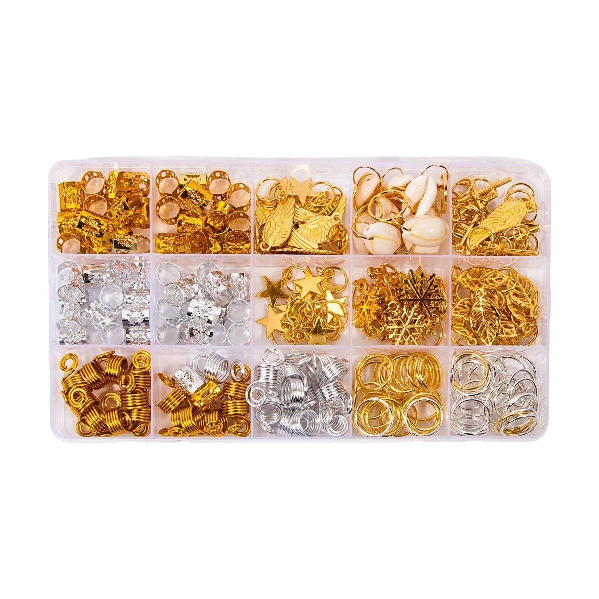 Dreamfix 200pcs Braiding Hair Rings 12 Style - gtwtoporld.com