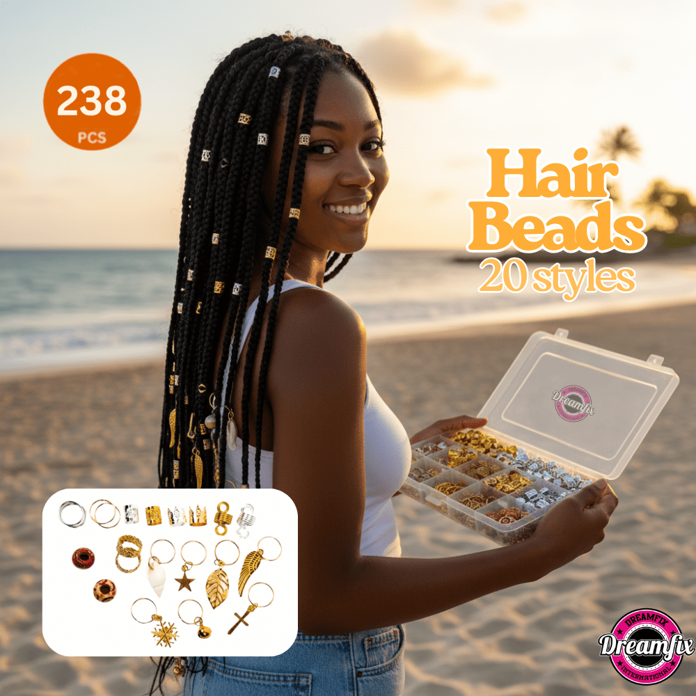 Dreamfix 238pcs Braiding Hair Rings 20 Styles - gtwtoporld.com