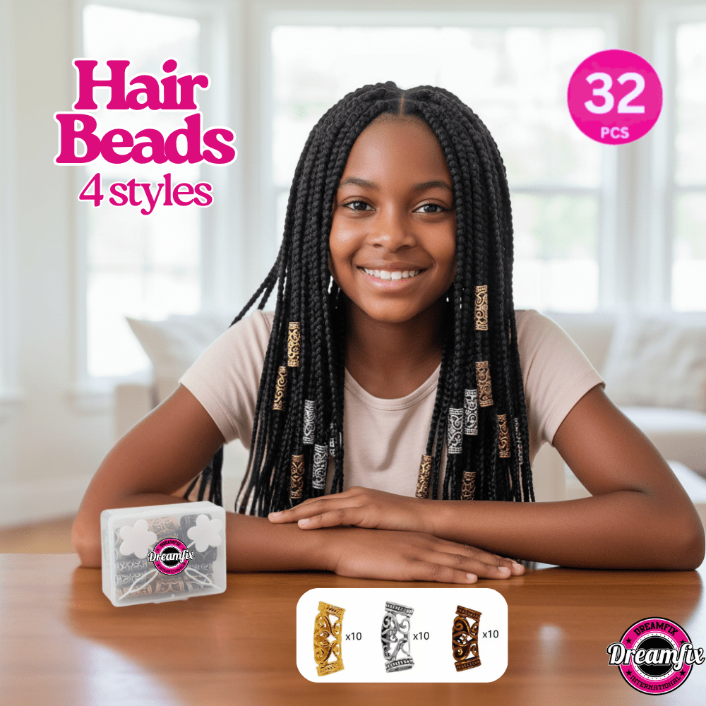 Dreamfix 32Pcs African Hair Beads 4 Styles - gtwtoporld.com