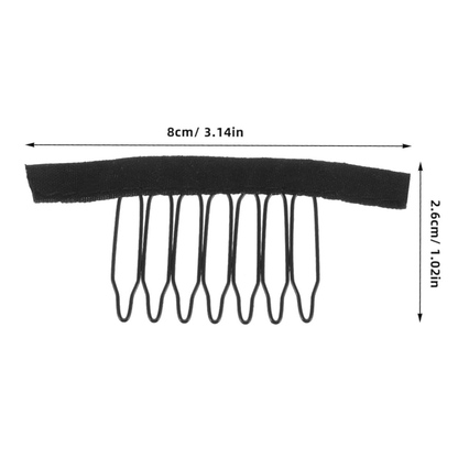Dreamfix 6 - teeth Wig Clips Black (12 pcs) - gtwtoporld.com