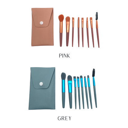 Dreamfix 8pcs Travel Makeup Brush Pink - gtwtoporld.com