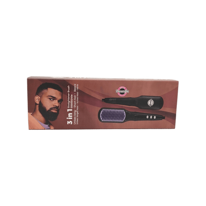 Dreamfix Adjustable Heated Straightening Ceramic Brush (Black) - gtwtoporld.com
