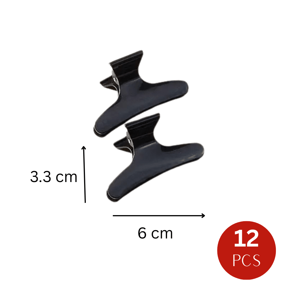 Dreamfix Butterfly Hair Clip Black (12 pcs) - gtwtoporld.com
