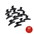 Dreamfix Butterfly Hair Clip Black (12 pcs) - gtwtoporld.com