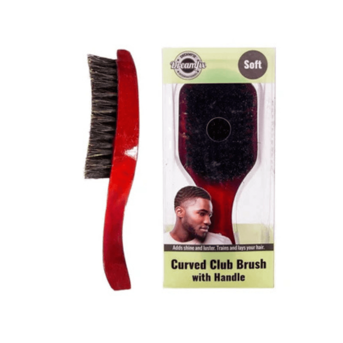 Dreamfix Curved Club Brush with Handle Soft /Hard - gtwtoporld.com