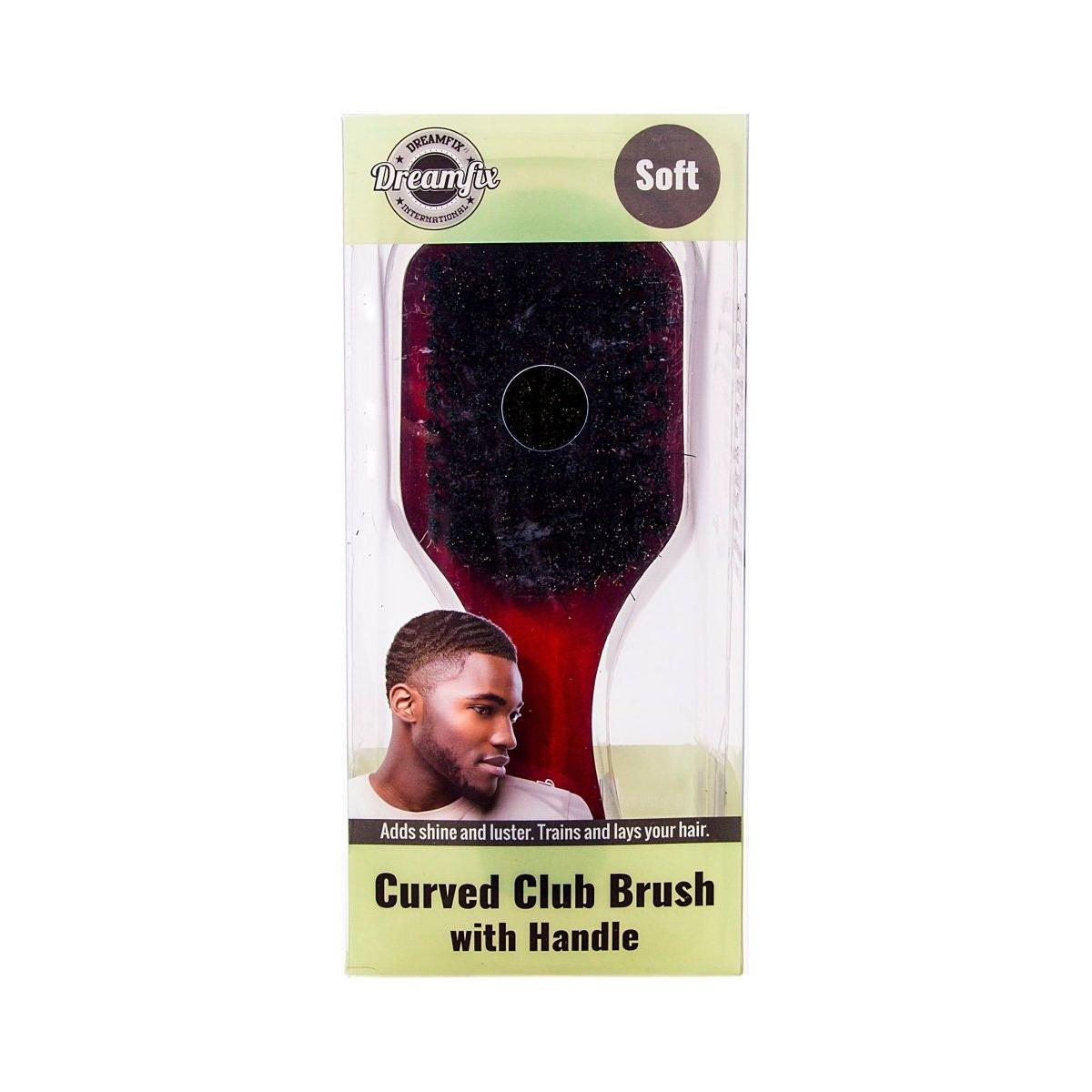 Dreamfix Curved Club Brush with Handle Soft /Hard - gtwtoporld.com