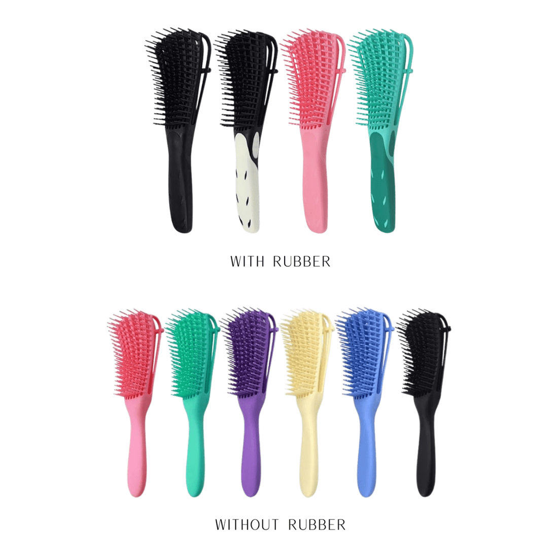 Dreamfix Detangler Hair Brush without/With Rubber Assorted - gtwtoporld.com