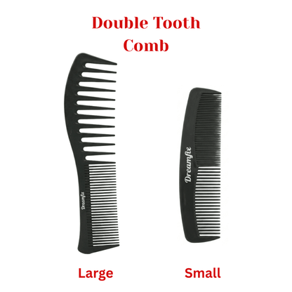 Dreamfix Double tooth Comb Black (Small &amp; Large) - gtwtoporld.com