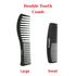 Dreamfix Double tooth Comb Black (Small & Large) - gtwtoporld.com