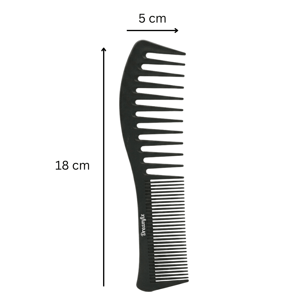 Dreamfix Double tooth Comb Black (Small &amp; Large) - gtwtoporld.com