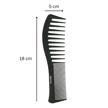 Dreamfix Double tooth Comb Black (Small &amp; Large) - gtwtoporld.com