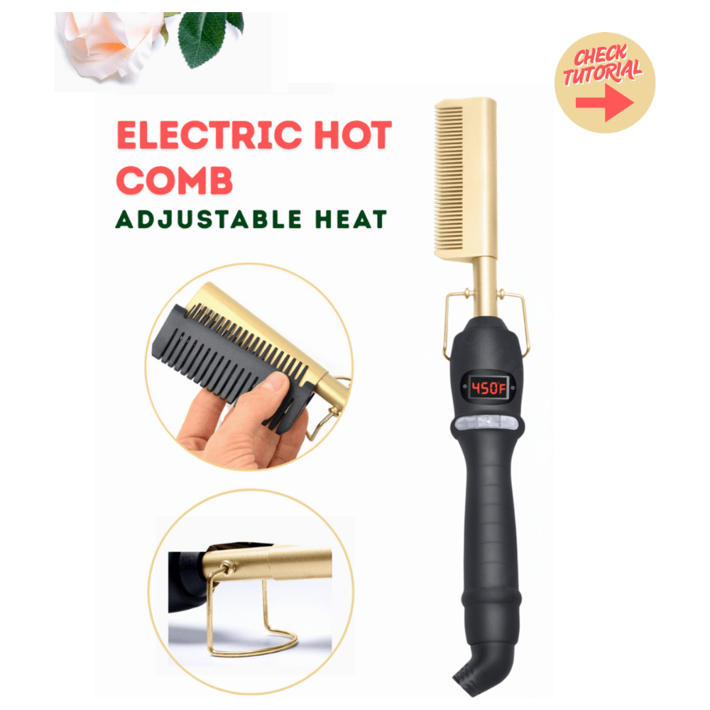 Dreamfix Electric Ceramic Hot Comb – Adjustable Heat - gtwtoporld.com