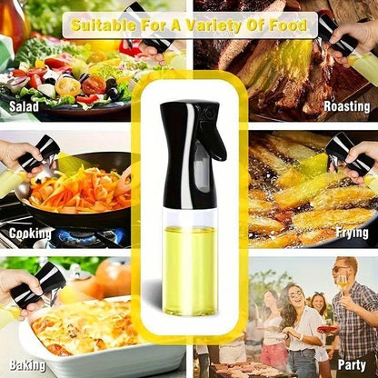 Dreamfix Glass Olive Oil Sprayer and Dispenser Black 300ml - gtwtoporld.com