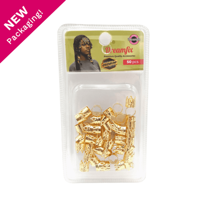Dreamfix Gold &amp; Silver Crown Buckle Hair Beads Ring 24pcs - gtwtoporld.com