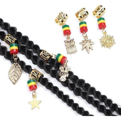 Dreamfix Golden Metal Hair Dreadlock Beads 12pcs - gtwtoporld.com