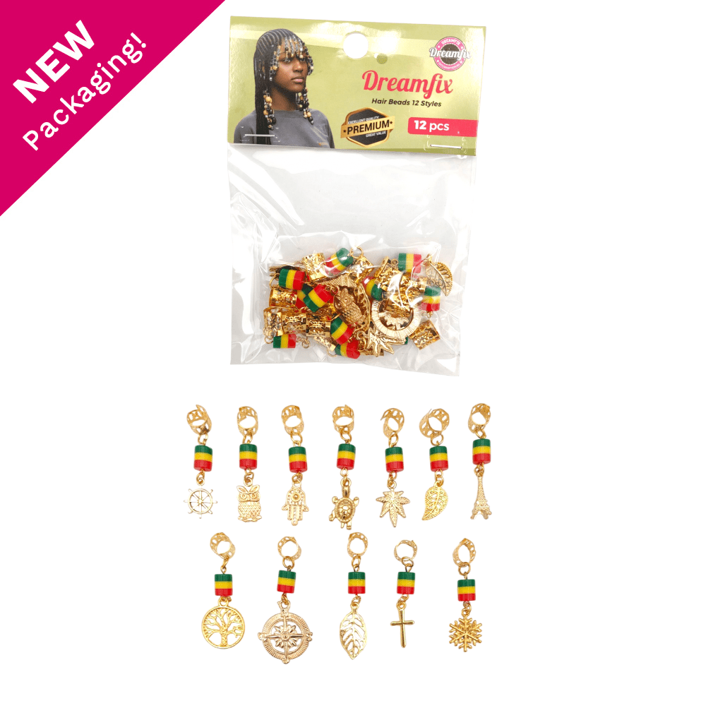 Dreamfix Golden Metal Hair Dreadlock Beads 12pcs - gtwtoporld.com