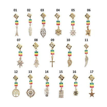 Dreamfix Golden Metal Hair Dreadlock Beads 12pcs - gtwtoporld.com