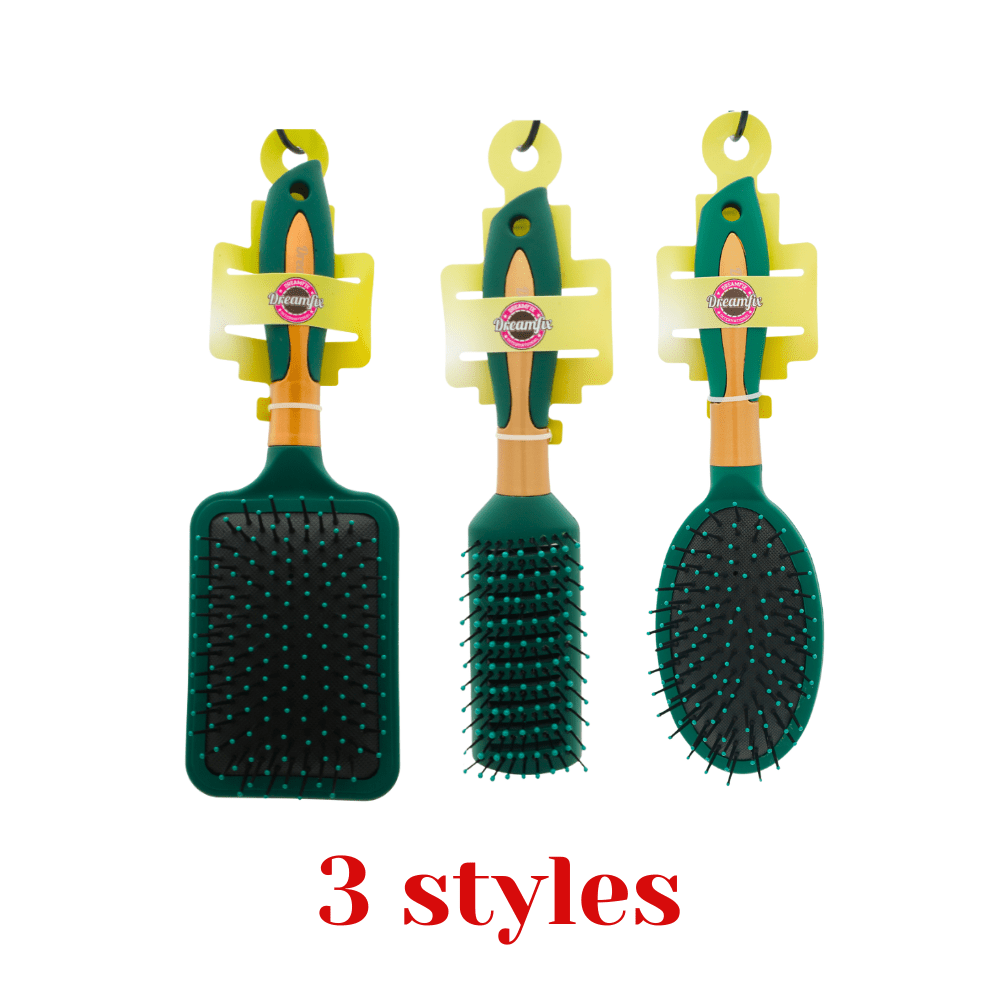 Dreamfix Green Air Cushion Brush (Square &amp; Vent &amp; Paddle) - gtwtoporld.com