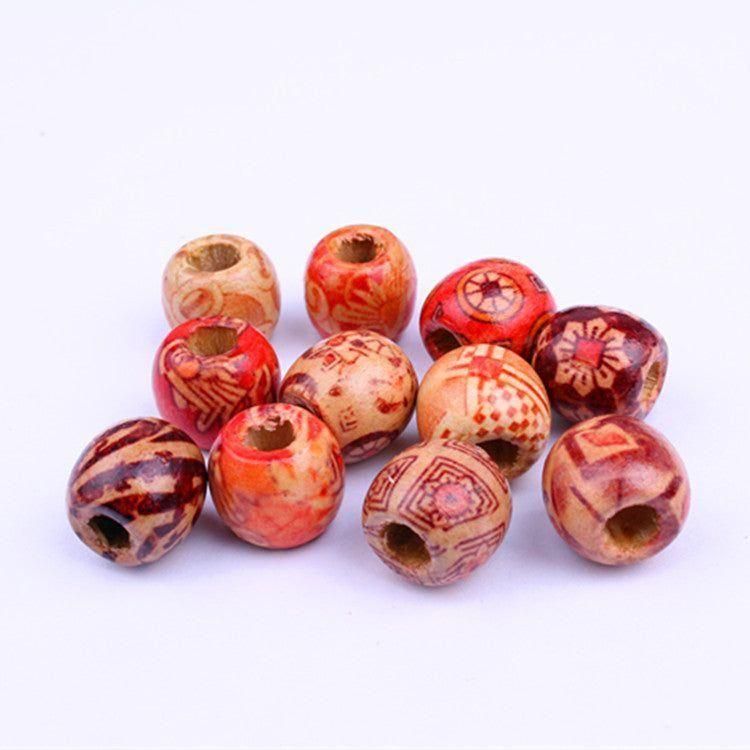 Dreamfix Hair Barrel Bead Wooden 24pcs - gtwtoporld.com