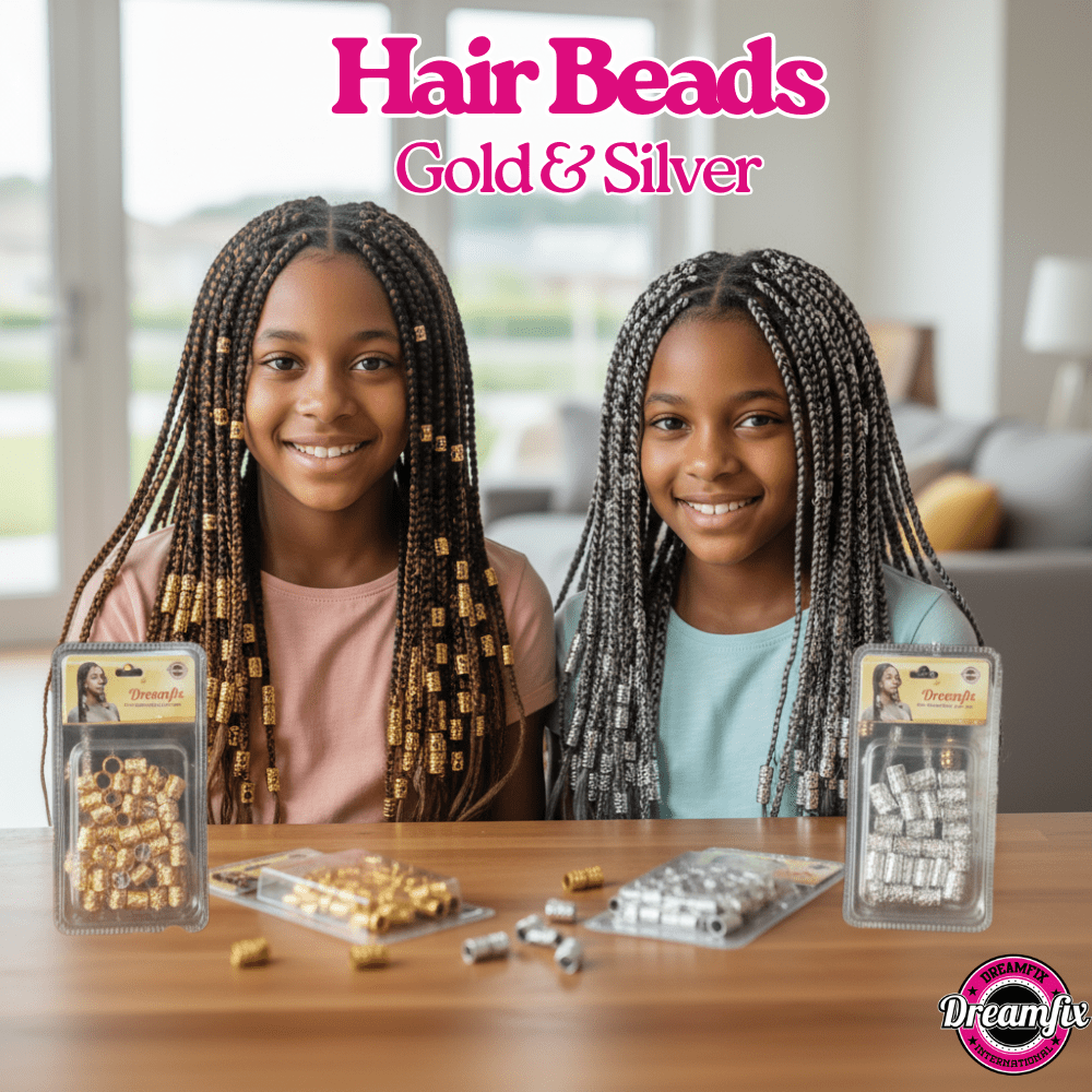 Dreamfix Hair Beads for Kids Gold/Silver - gtwtoporld.com