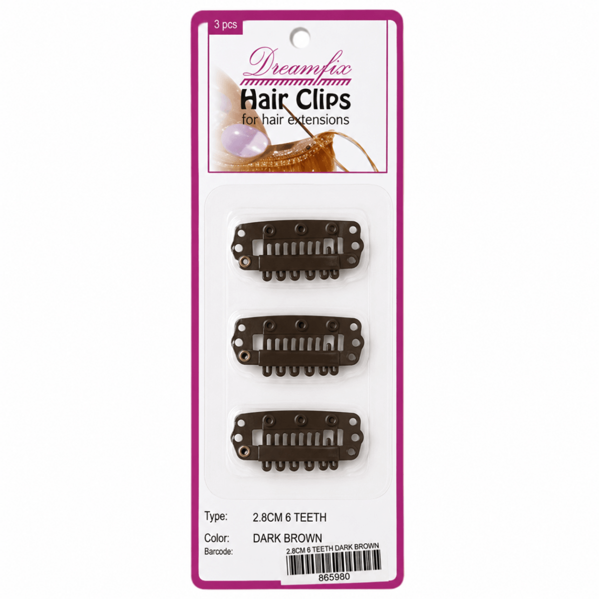 Dreamfix Hair Clips 3 Pcs for Extensions Clips - gtwtoporld.com