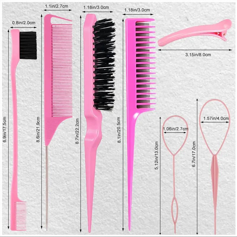 Dreamfix Hair Comb Set Pink (10 pcs) - gtwtoporld.com