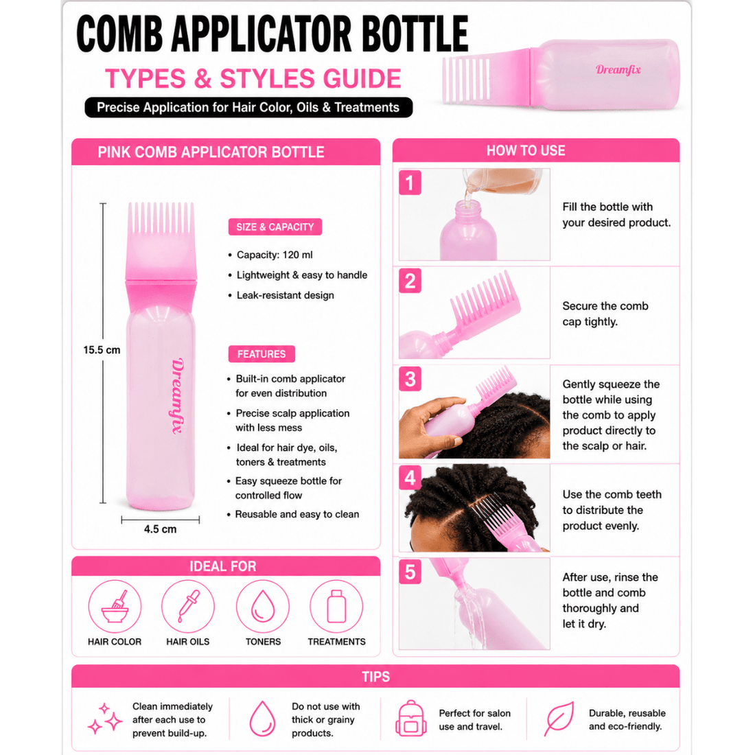 Dreamfix Hair Dye Applicator - gtwtoporld.com