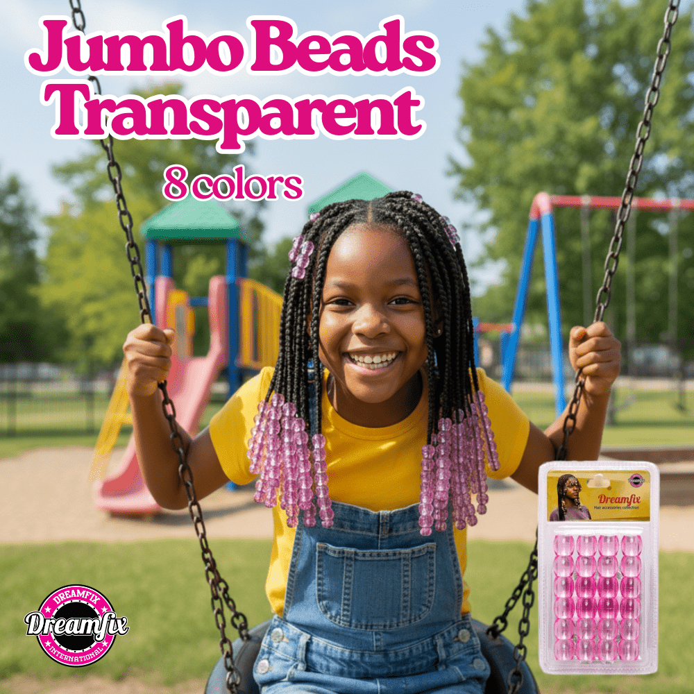 Dreamfix Jumbo Hair Beads Transparent - gtwtoporld.com