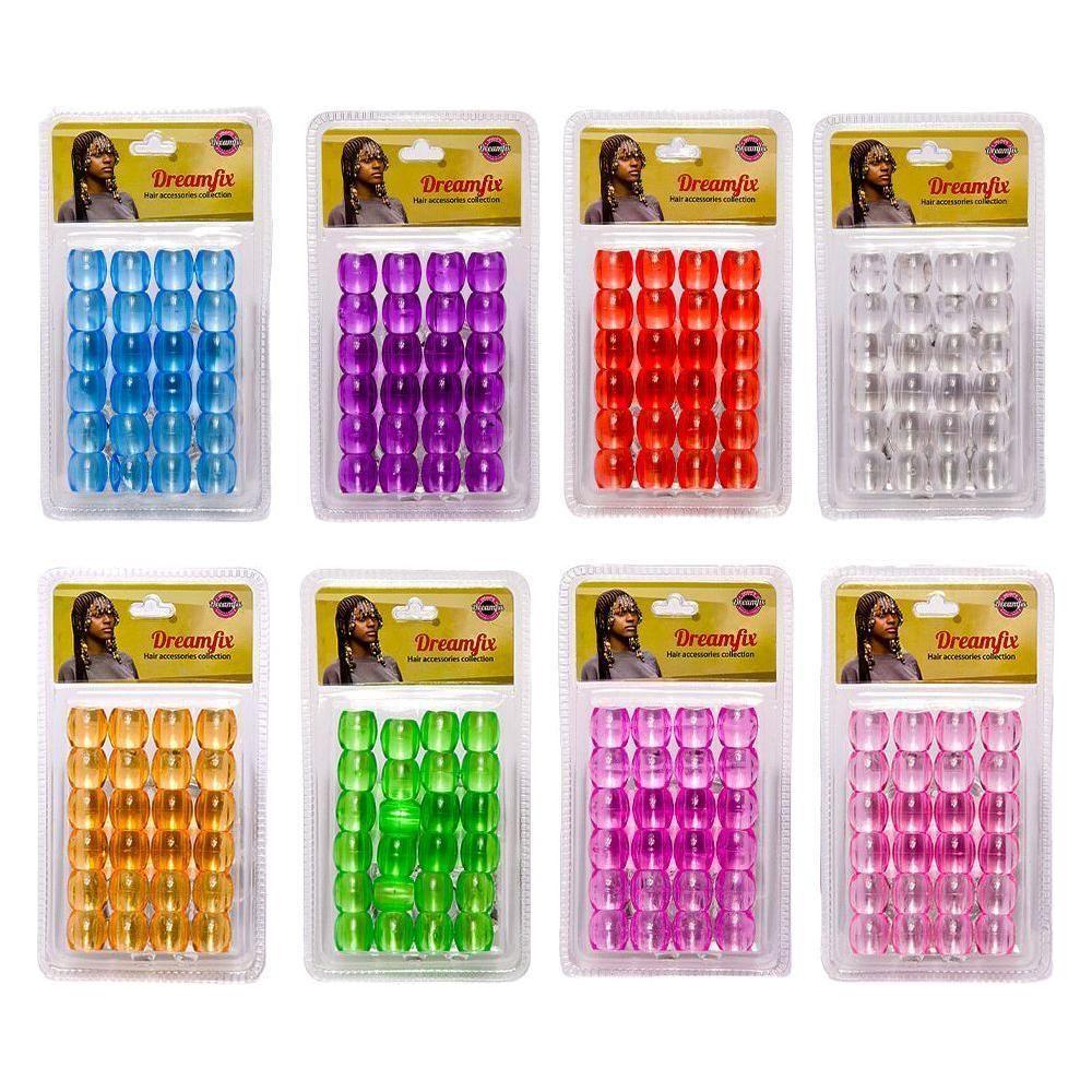 Dreamfix Jumbo Hair Beads Transparent - gtwtoporld.com