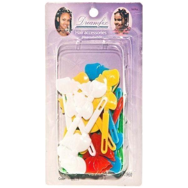 Dreamfix Kids Hair Accessories, Assorted Colour Ha18, 18Pcs - gtwtoporld.com