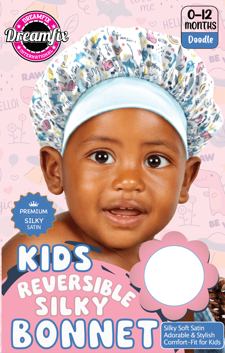 Dreamfix Kids Reversible Silky Bonnet - gtwtoporld.com