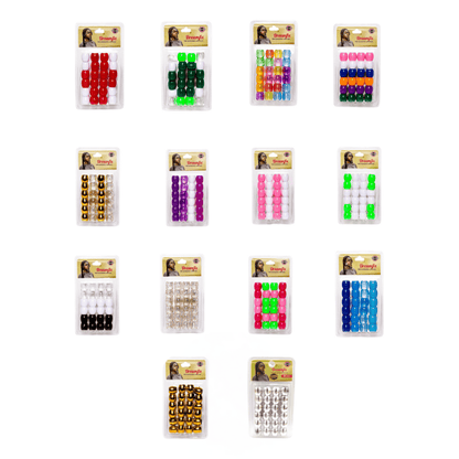 Dreamfix Large Hole Plastic Hair Beads Kids 24pcs - gtwtoporld.com