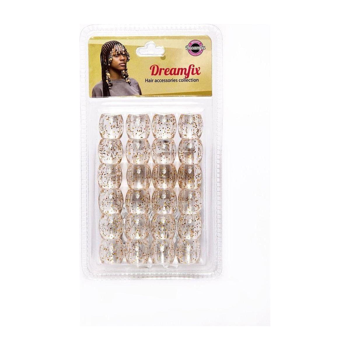 Dreamfix Large Hole Plastic Hair Beads Kids 24pcs - gtwtoporld.com
