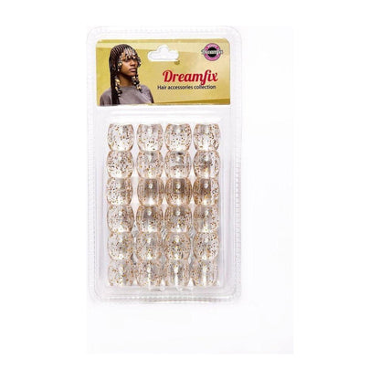 Dreamfix Large Hole Plastic Hair Beads Kids 24pcs - gtwtoporld.com