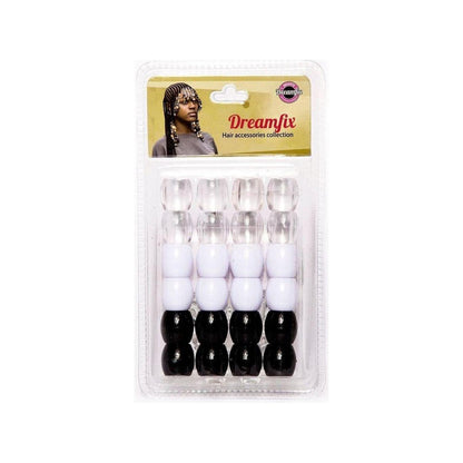 Dreamfix Large Hole Plastic Hair Beads Kids 24pcs - gtwtoporld.com