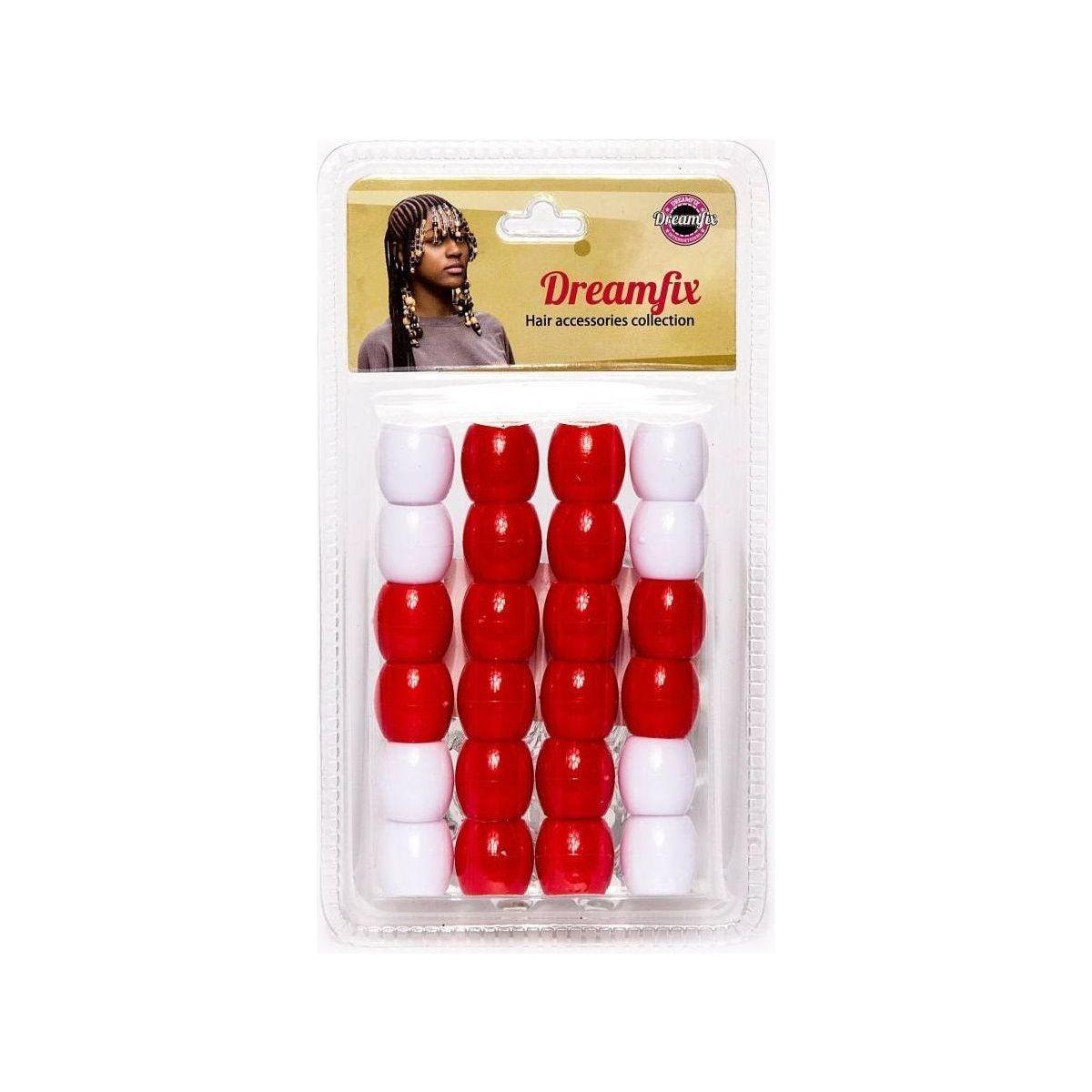 Dreamfix Large Hole Plastic Hair Beads Kids 24pcs - gtwtoporld.com