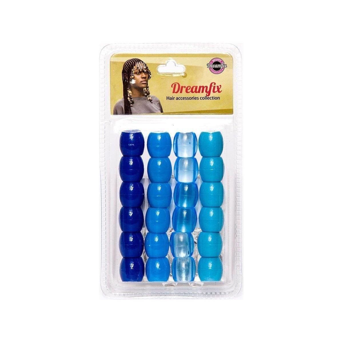 Dreamfix Large Hole Plastic Hair Beads Kids 24pcs - gtwtoporld.com