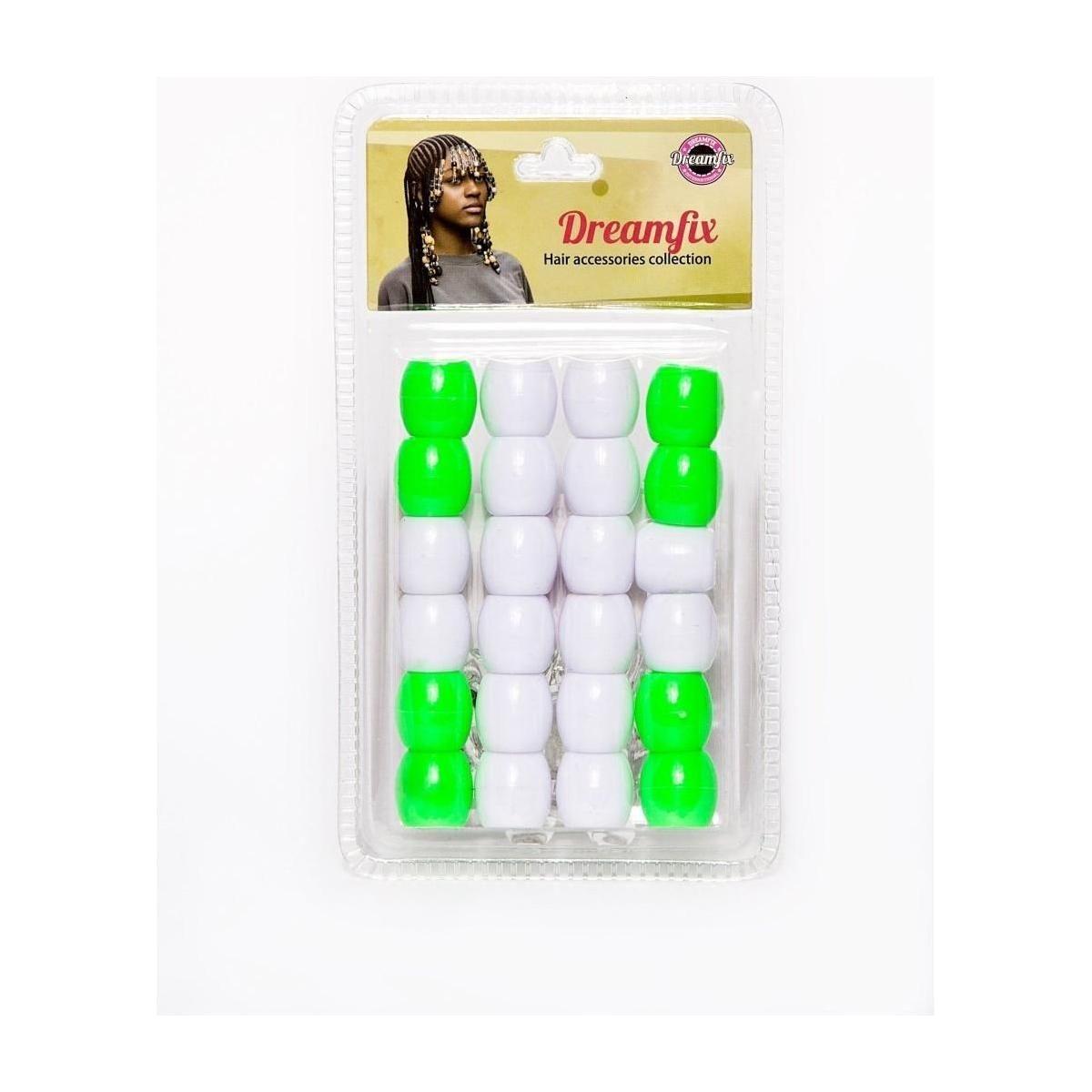 Dreamfix Large Hole Plastic Hair Beads Kids 24pcs - gtwtoporld.com