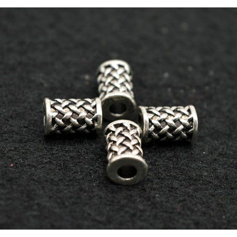 Dreamfix Large Hole TibetanStyle Silver Hair Beads 12pcs - gtwtoporld.com