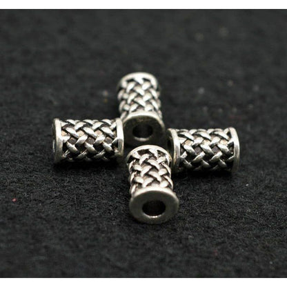 Dreamfix Large Hole TibetanStyle Silver Hair Beads 12pcs - gtwtoporld.com