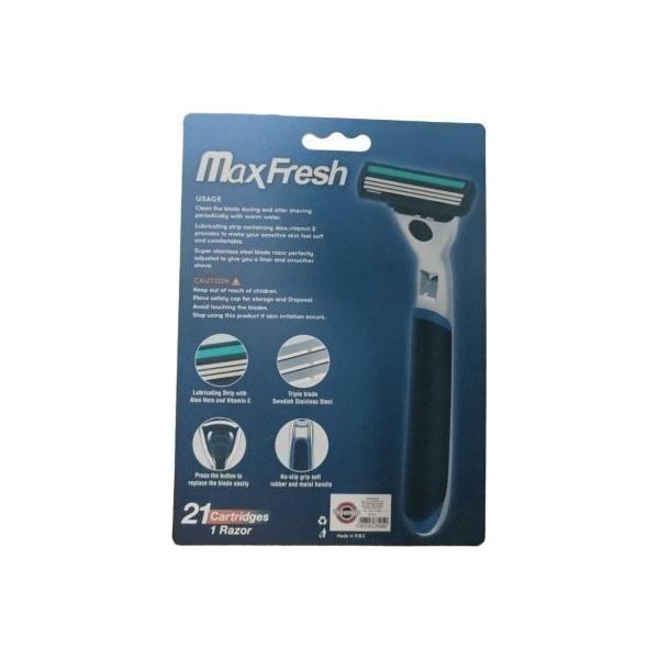 Dreamfix Maxfresh 1 Razor Sweden Stainless Steel With 21 Replaceable Cartridges - gtwtoporld.com