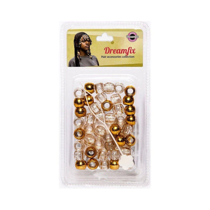 Dreamfix Plastic Hair Beads Double Color For Kids and Transparent - gtwtoporld.com