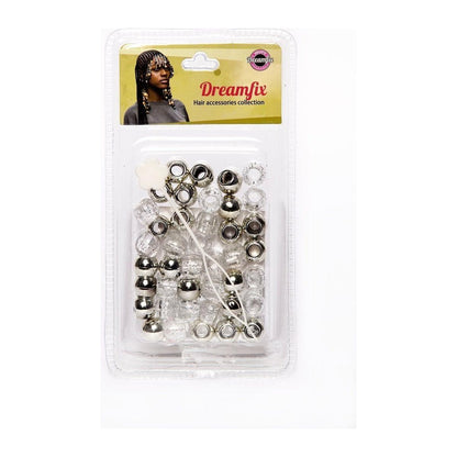Dreamfix Plastic Hair Beads Double Color For Kids and Transparent - gtwtoporld.com