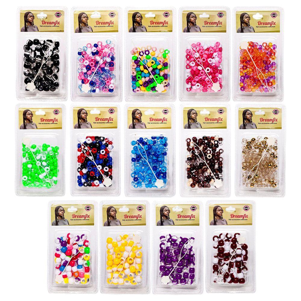Dreamfix Plastic Hair Beads For Kids Assorted - gtwtoporld.com